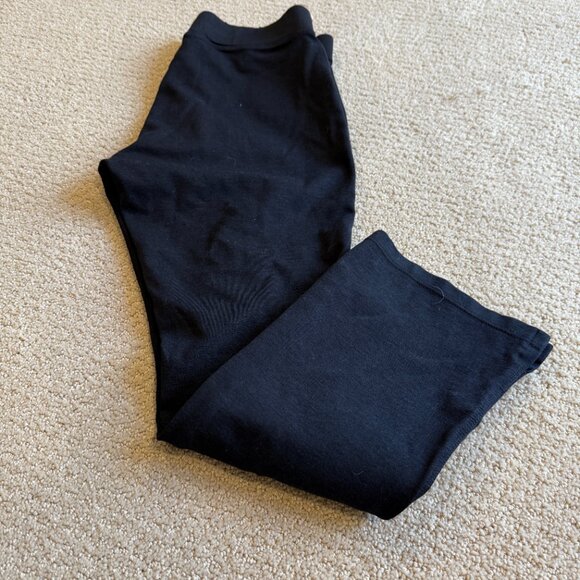 American Giant No-BS Pants Ponte Kick Flare Stretch Pull On Black Size 8 #136653 - Picture 13 of 14